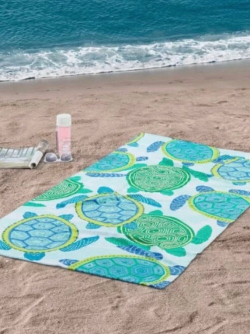 Mainstays Beach Towel, Sea Turtle Print, 34"X 60"